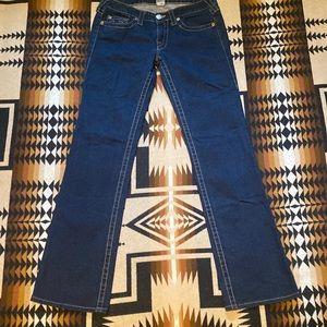 True Religion Johnny Straight leg jeans dark blue Size 30 Never worn 32” inseam